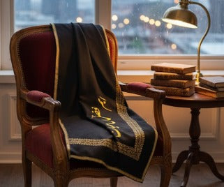 Custom Name Winter Shawls|Black 6